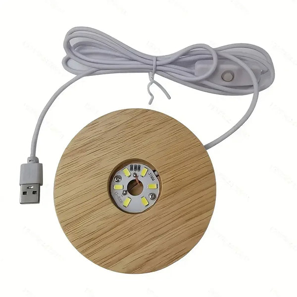 Cozy Glow Wooden Light Base
